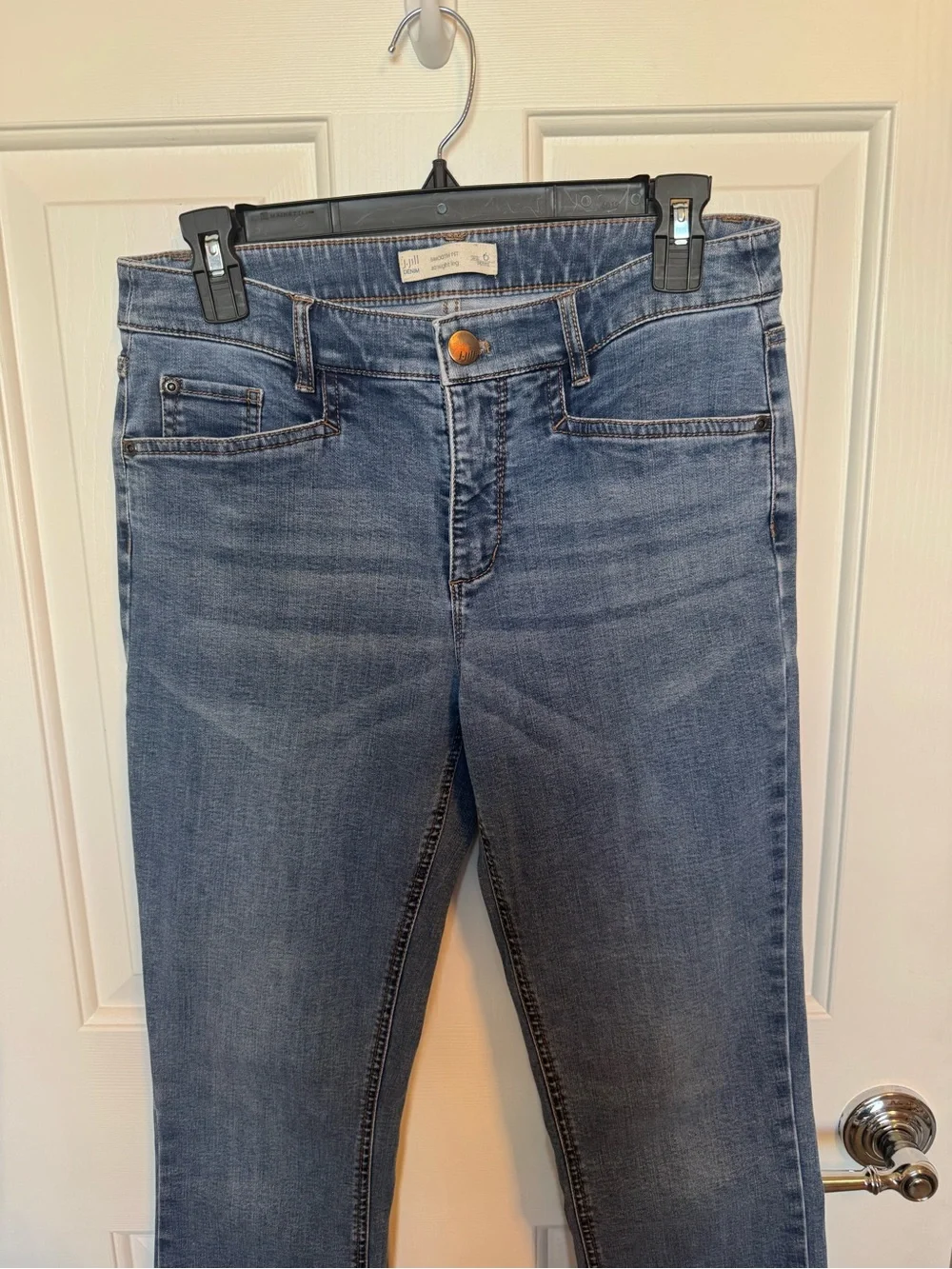 J.Jill Women’s Smooth Fit Straight Leg Blue Jeans Size 6 Petite